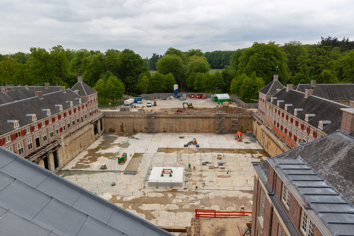 Werkzaamheden aan Paleis het Loo